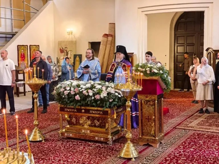 Архиепископ Тихон совершил Литургию в Свято-Георгиевском монастыре